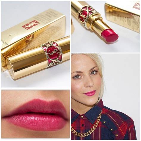 ysl lipstick fuchsia in excess|YSL fuchsia lips.